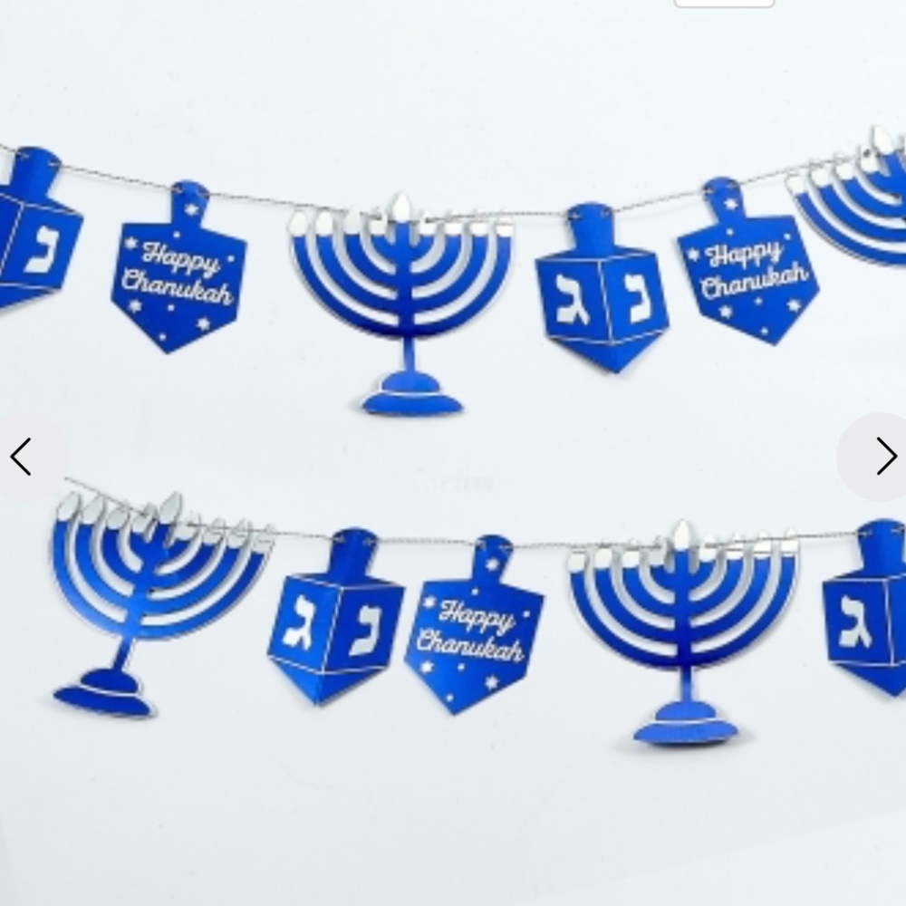 2 packages rite lite, ltd. Chanukah Foil Garland Banner - Picture 3 of 8